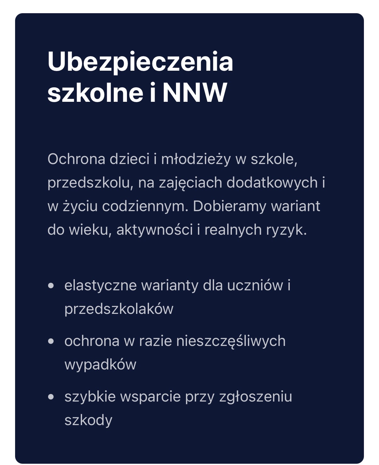 Ubezpieczenia szkolne i NNW — ochrona dzieci i młodzieży w szkole, przedszkolu, na zajęciach dodatkowych i w życiu codziennym
